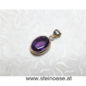 Anhänger Amethyst facettiert, 925 Silber